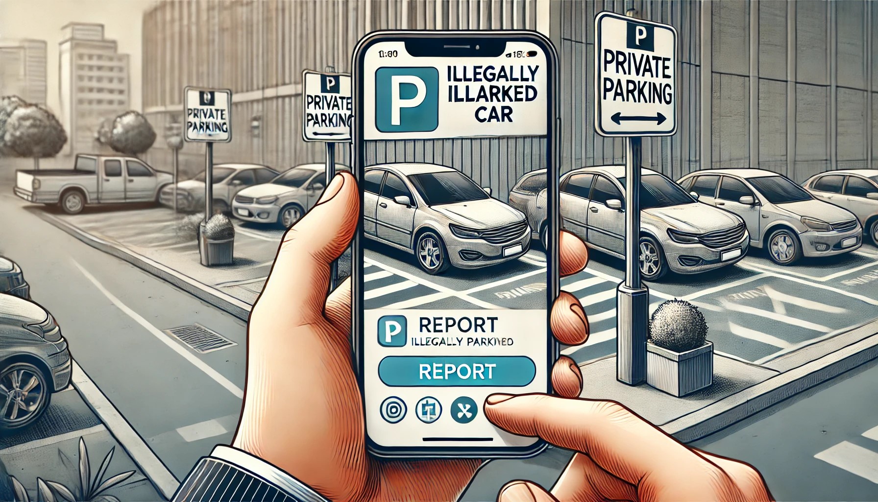 Falschparker auf dem Privatparkplatz melden: Wie Sie mit einer App Ihre Parkplätze schützen können